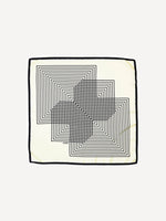 Foulard en soie Minimal Illusion (7 couleurs)