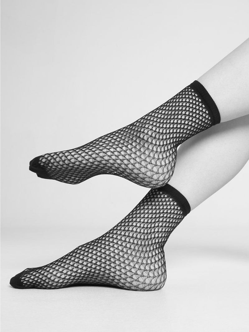 Elvira Net Tights Ivory | Shop now - Swedish Stockings